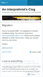 Mobile Screenshot of interpretivist.wordpress.com