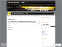 Tablet Screenshot of interpretivist.wordpress.com