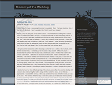 Tablet Screenshot of mommyof1.wordpress.com