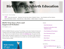 Tablet Screenshot of birthtrue.wordpress.com