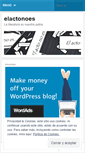 Mobile Screenshot of elactonoes.wordpress.com