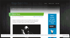 Desktop Screenshot of blogsdontcry.wordpress.com