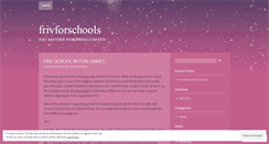 Desktop Screenshot of frivforschools.wordpress.com