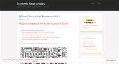 Desktop Screenshot of economicnewsarticles.wordpress.com