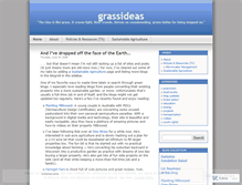 Tablet Screenshot of grassideas.wordpress.com