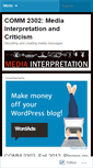 Mobile Screenshot of comm2302.wordpress.com