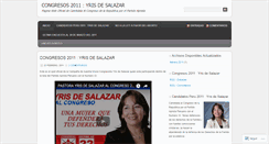 Desktop Screenshot of congresos2011.wordpress.com
