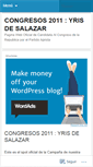 Mobile Screenshot of congresos2011.wordpress.com