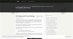 Desktop Screenshot of mhealthstrategy.wordpress.com