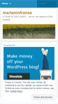 Mobile Screenshot of marianinfrance.wordpress.com