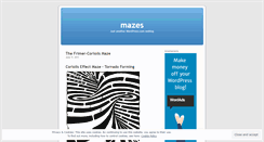 Desktop Screenshot of mazesmaze.wordpress.com