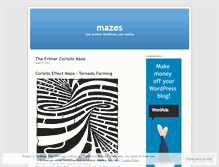 Tablet Screenshot of mazesmaze.wordpress.com