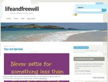 Tablet Screenshot of lifeandfreewill.wordpress.com