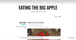 Desktop Screenshot of eatingthebigapple.wordpress.com