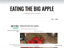 Tablet Screenshot of eatingthebigapple.wordpress.com