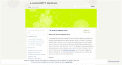 Desktop Screenshot of ecommunitymarkham.wordpress.com