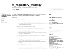 Tablet Screenshot of fsregulatorystrategy.wordpress.com