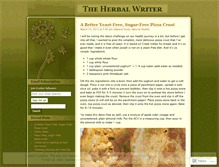 Tablet Screenshot of herbalwriter.wordpress.com