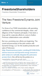 Mobile Screenshot of freestoneshareholders.wordpress.com