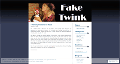 Desktop Screenshot of faketwink.wordpress.com