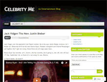 Tablet Screenshot of celebrityme.wordpress.com