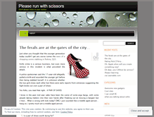 Tablet Screenshot of pleaserunwithscissors.wordpress.com