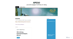 Desktop Screenshot of apegada.wordpress.com