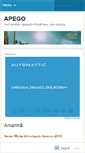Mobile Screenshot of apegada.wordpress.com