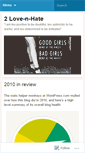 Mobile Screenshot of 2lovenhate.wordpress.com