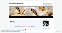 Desktop Screenshot of joongiefunnybunny.wordpress.com