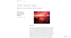 Desktop Screenshot of 365daysago.wordpress.com
