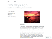 Tablet Screenshot of 365daysago.wordpress.com