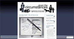 Desktop Screenshot of giventhecircumstances.wordpress.com