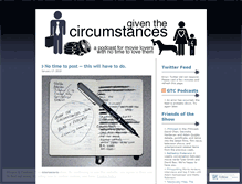 Tablet Screenshot of giventhecircumstances.wordpress.com