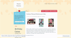 Desktop Screenshot of paulaspastries.wordpress.com