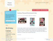 Tablet Screenshot of paulaspastries.wordpress.com