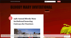 Desktop Screenshot of bloodymaryinvitational.wordpress.com