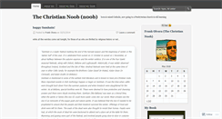 Desktop Screenshot of christiannoob.wordpress.com