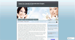 Desktop Screenshot of cosmeticssurgerycentre.wordpress.com