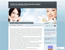 Tablet Screenshot of cosmeticssurgerycentre.wordpress.com