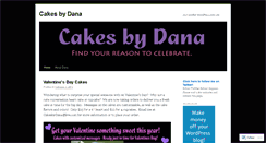 Desktop Screenshot of cakesbydana.wordpress.com