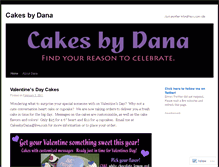 Tablet Screenshot of cakesbydana.wordpress.com