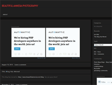 Tablet Screenshot of beautifulamnesia.wordpress.com