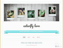 Tablet Screenshot of caterflylara.wordpress.com
