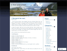 Tablet Screenshot of akiwiandahalf.wordpress.com