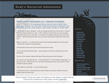 Tablet Screenshot of nocturnalrudy.wordpress.com