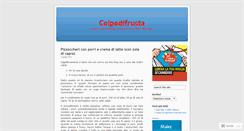 Desktop Screenshot of colpodifrusta.wordpress.com