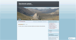 Desktop Screenshot of descubriendopaisajes.wordpress.com