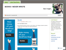 Tablet Screenshot of booksineverwrote.wordpress.com