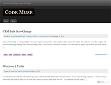 Tablet Screenshot of codemuse.wordpress.com